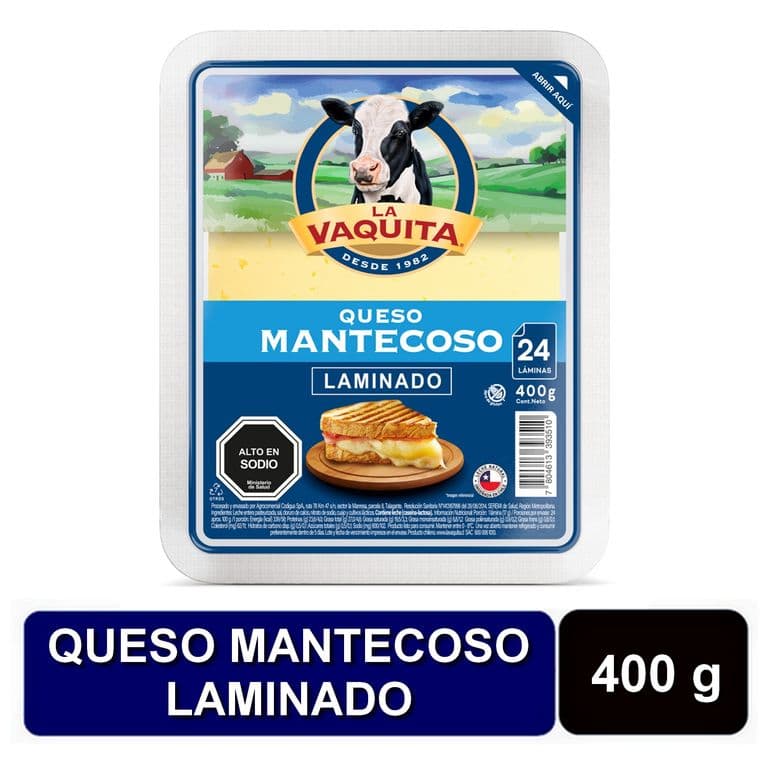Queso Mantecoso Laminado La Vaquita 400 g