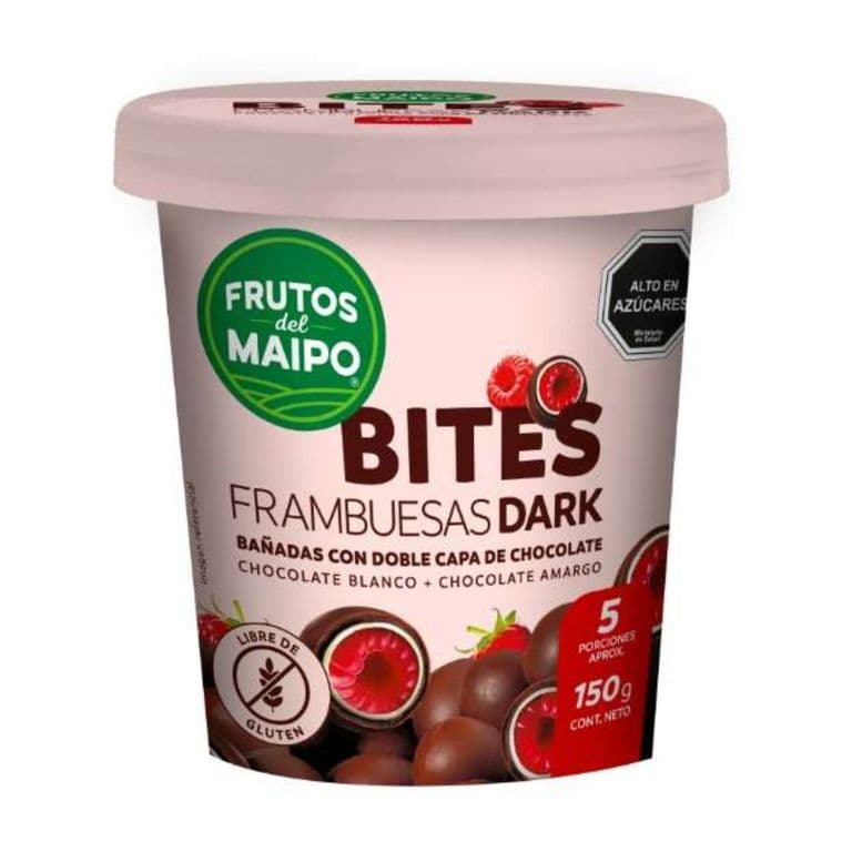 Bites Frambuesas Dark Frutos del Maipo 150 gr