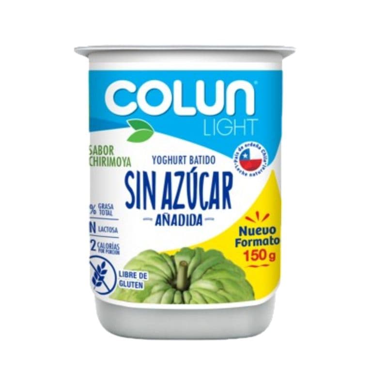 Yoghurt Light Sin Azucar Sabor Chirimoya Colun 150 gr