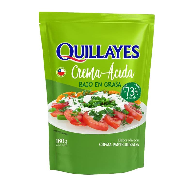 Crema Acida Baja en Grasa Quillayes 160 gr
