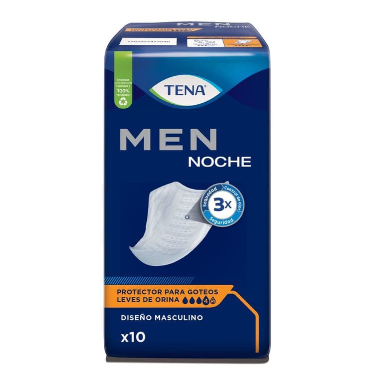 Protectores Incontinencia Masculino Noche Tena 10 un