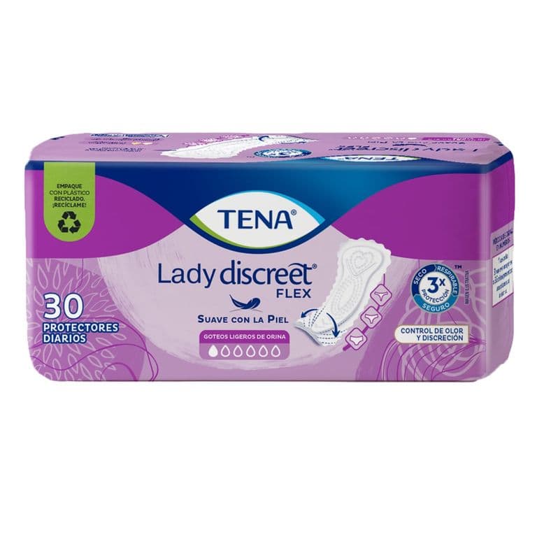 Protectores Diarios Incontinencia Lady Discreet Suave Tena 30 un