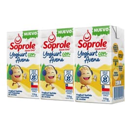 Yoghurt con Avena Cajita Soprole 3x115 gr