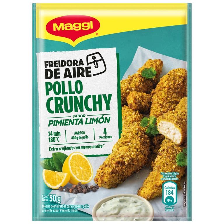 Sazonador Pollo Crunchy Sabor Pimienta Limon Maggi 50 g