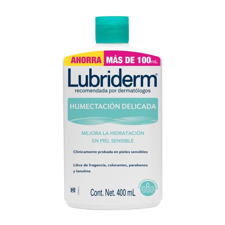 Crema Humectacion Delicada Piel Sensible Lubriderm 400 ml