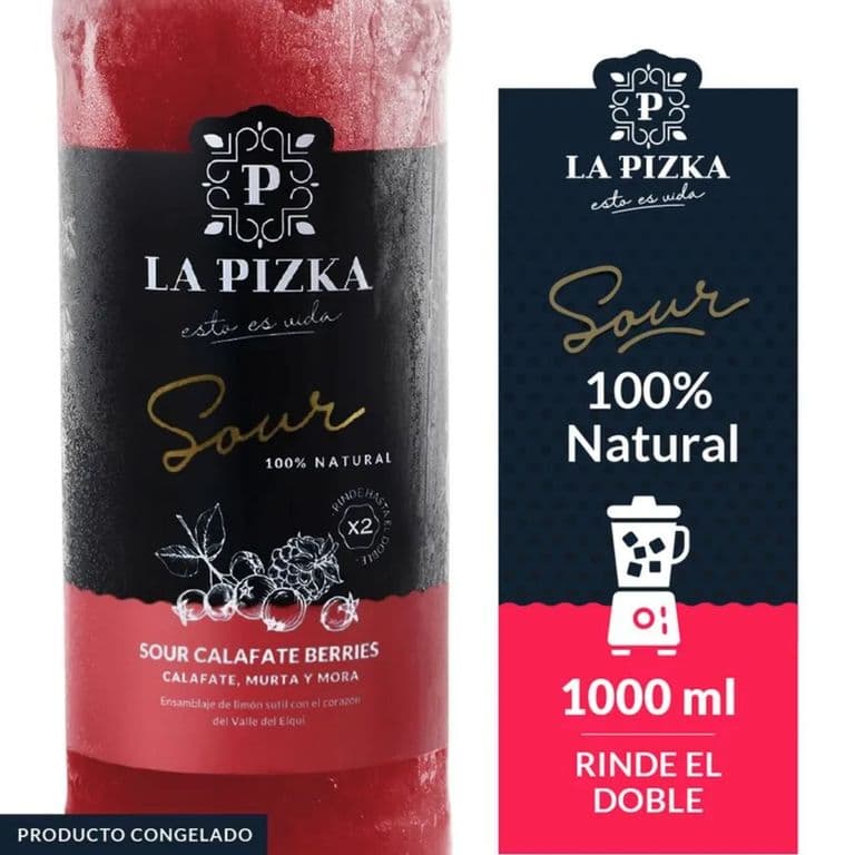 Coctel Sour Calafate Berries La Pizka Congelado 21 1 L 1 LT