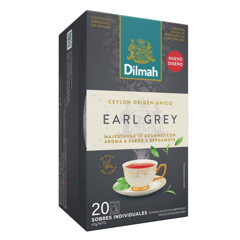 Te Ceylan Earl Grey Dilmah 20 Un