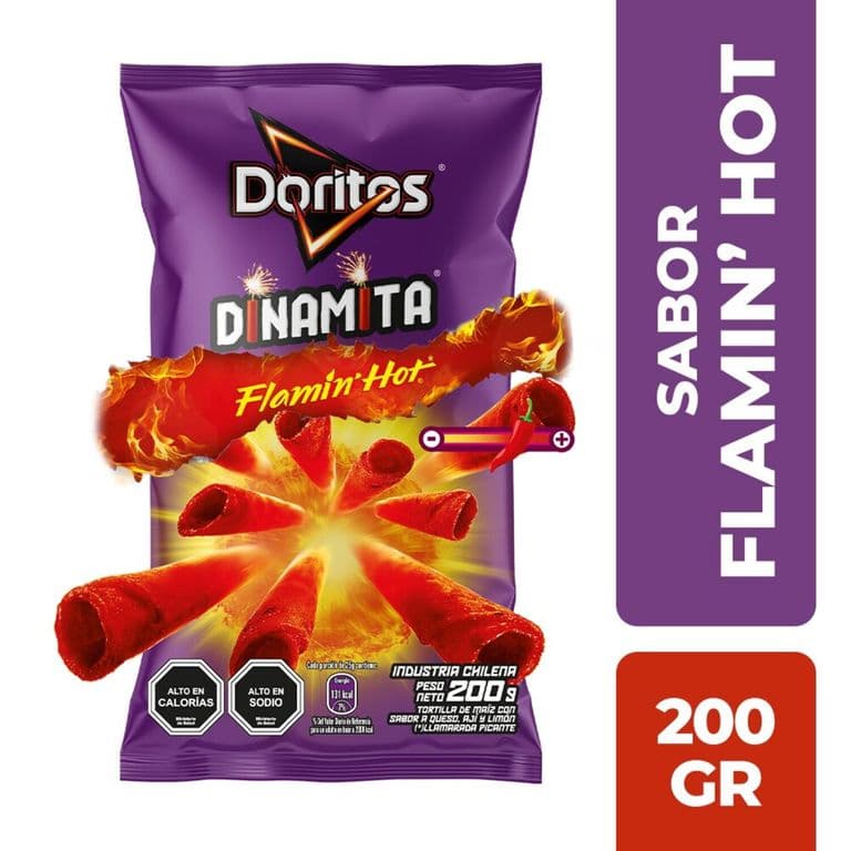 Snack Doritos Dinamita Sabor Flamin Hot 200 g