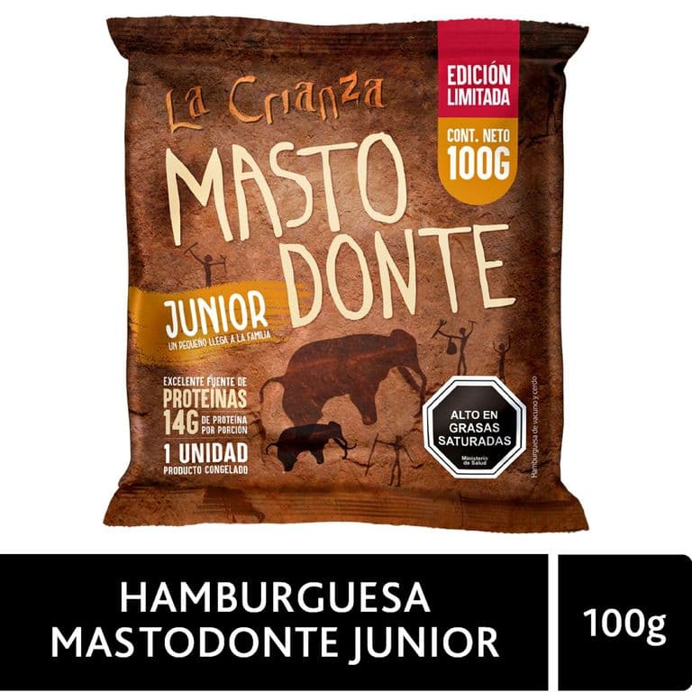 Hamburguesa Mastodonte Junior La Crianza 100 gr