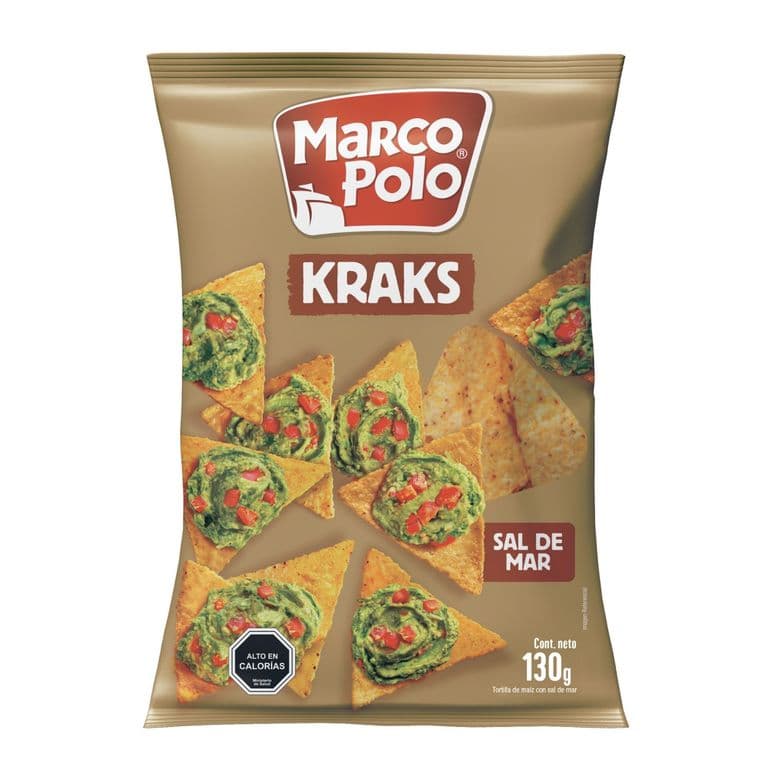 Tortillas Kraks con Sal de Mar Marco Polo 130 gr