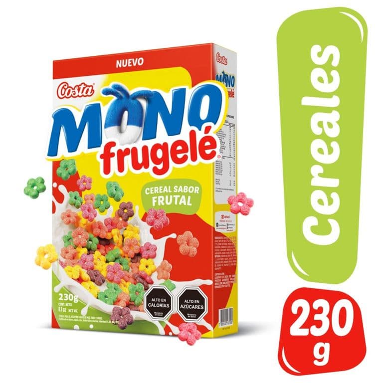 Cereal Mono Frugele Sabor Frutal Costa 230 g