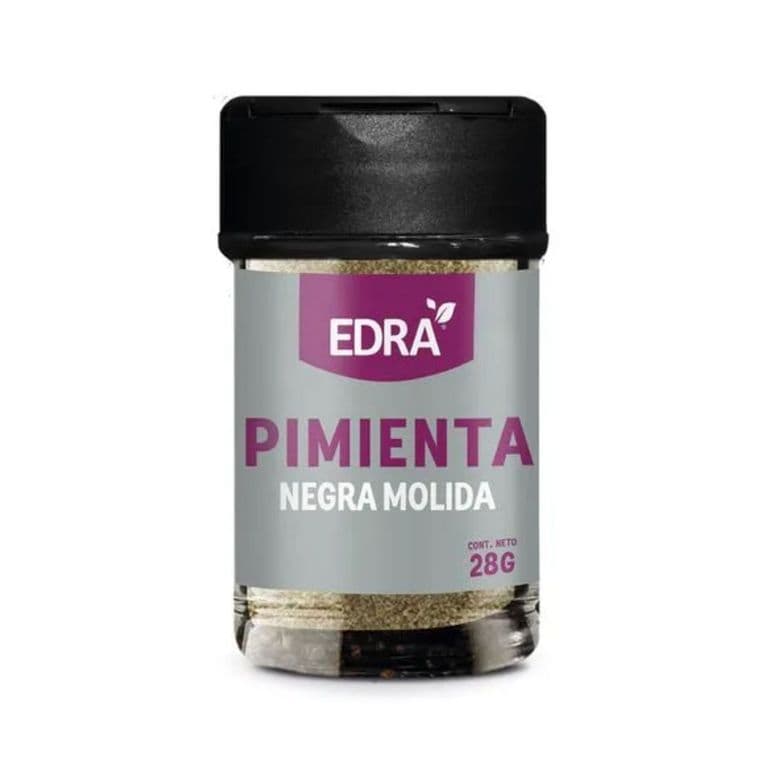 Pimienta Negra Molida Frasco Edra 28 gr