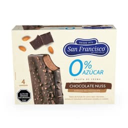 Pack Helados 0 Azucar Chocolate Nuss San Francisco 4 un