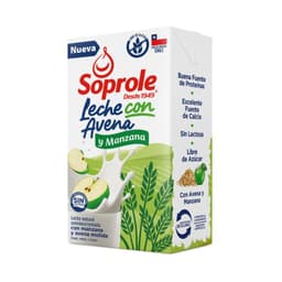 Leche Semidescremada con Manzana y Avena Soprole 1 lt