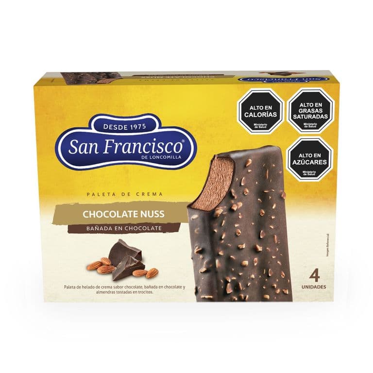Pack Helados Chocolate Nuss San Francisco 4 un