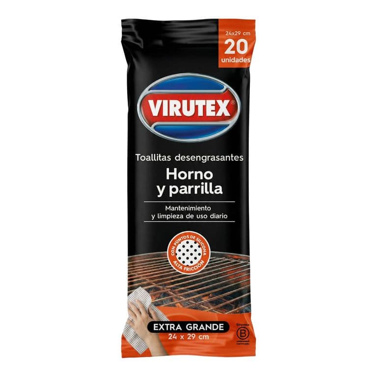 Toallas Desengrasantes Horno y Parrilla Virutex 20 un
