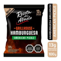 Hamburguesa Grillhouse American Pickle Receta del Abuelo 100 gr
