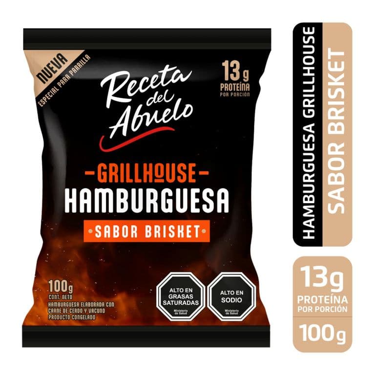 Hamburguesa Grillhouse Sabor Brisket Receta del Abuelo 100 gr