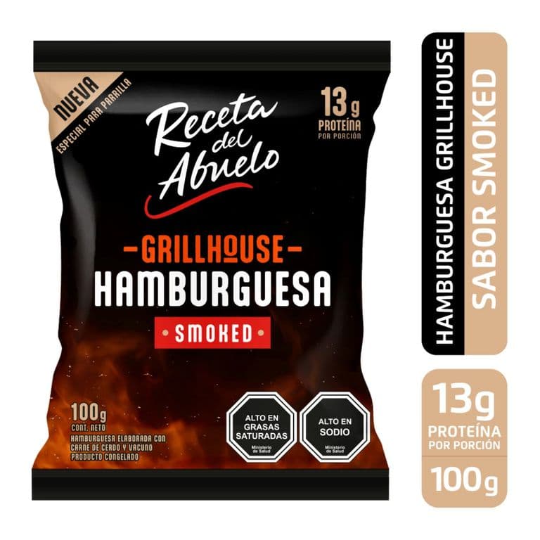 Hamburguesa Grillhouse Smoked Receta del Abuelo 100 gr