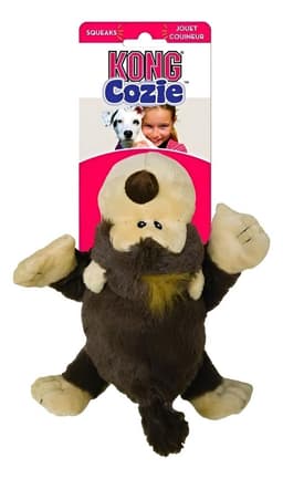 Juguete Para Perro Peluche Kong Cozie Squeaks Sonido Talla M Cafe M-L