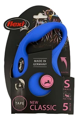 Correa Retractil Para Perro Flexi Classic Talla S Max. 15kg Azul