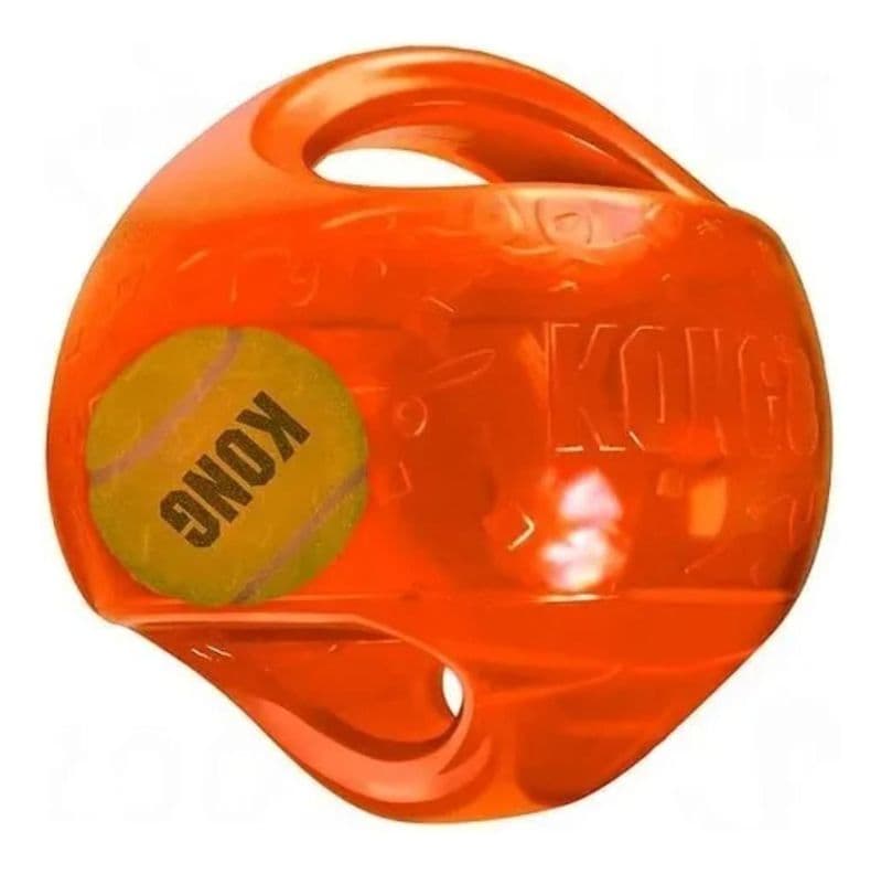 Pelota Jumbler Kong Para Mascotas - 14 Cm M/l Naranjo