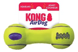 Kong Air Dog Squeaker Dumbbell Juguete Para Perros Talla L Amarillo