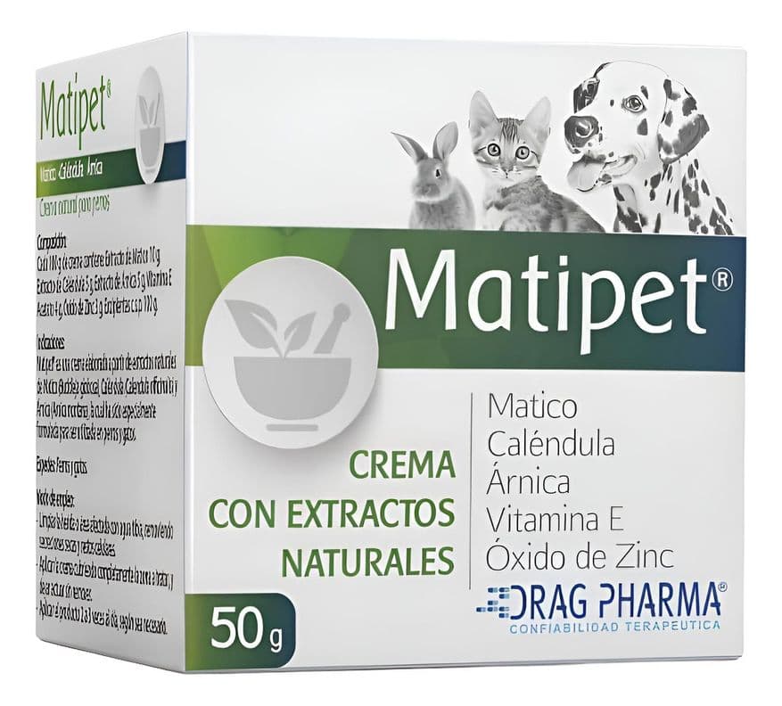 Matipet Crema Cicatrizante Con Matico Para Perros Gatos 50g Beige 1