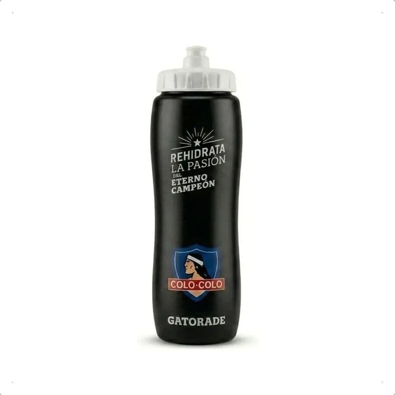 Botella Gatorade Colo-Colo Eterno Campeon 947 ml Squeeze Libre de BPA Negro