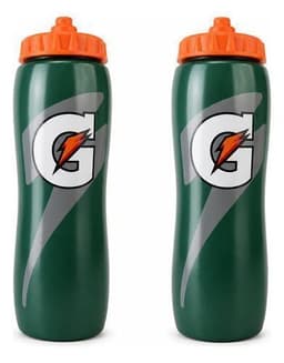 Pack 2 Botellas Deportivas Gatorade Verde 947 ml Squeeze Libre de BPA