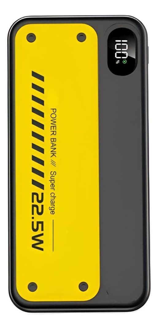 Cargador Inalambrico Power Bank 12000mAh 22.5W Portatil Negro