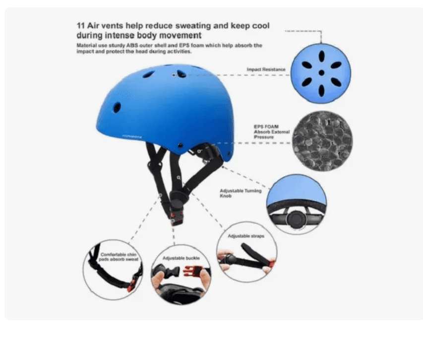Set Proteccion Ninoa Para deportes color azul