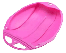 Trineo de Nieve Rosado Redondo