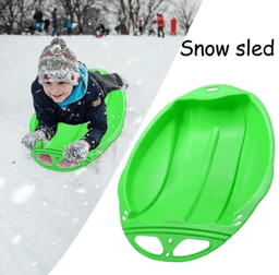 trineo de nieve redondo verde