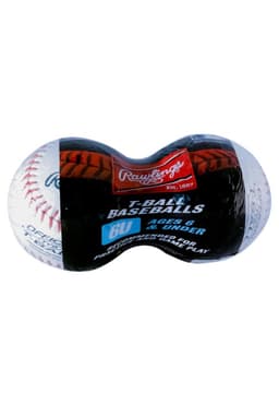 Pelota De Baseball T-Ball 6Ur (Bipack) Rawlings Blanco