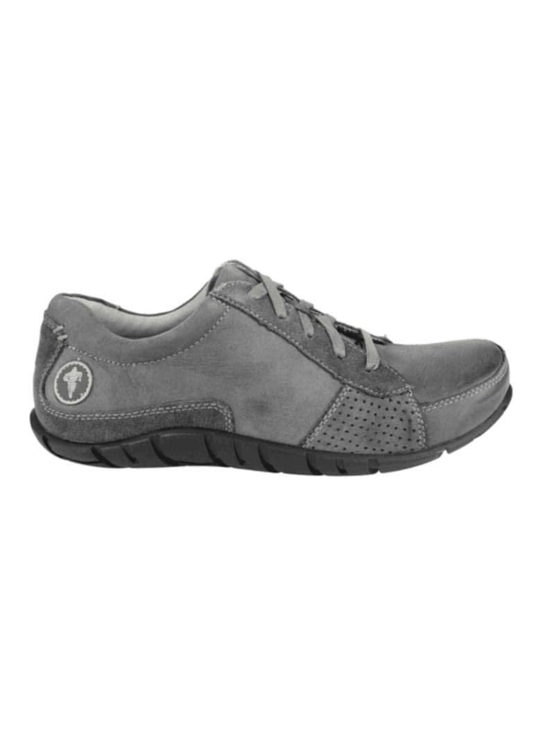 Zapatilla Michelin Cuero Petroleo Gris 39