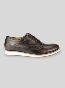 Zapato Polo Club Oxford Cuero Cafe 41