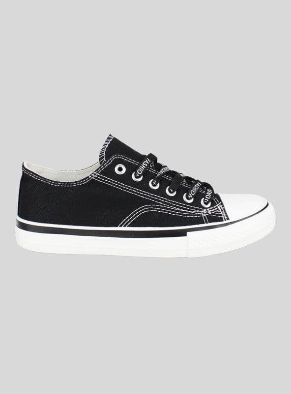 Zapatilla New Walk Lona Malden Bitono Negro 35