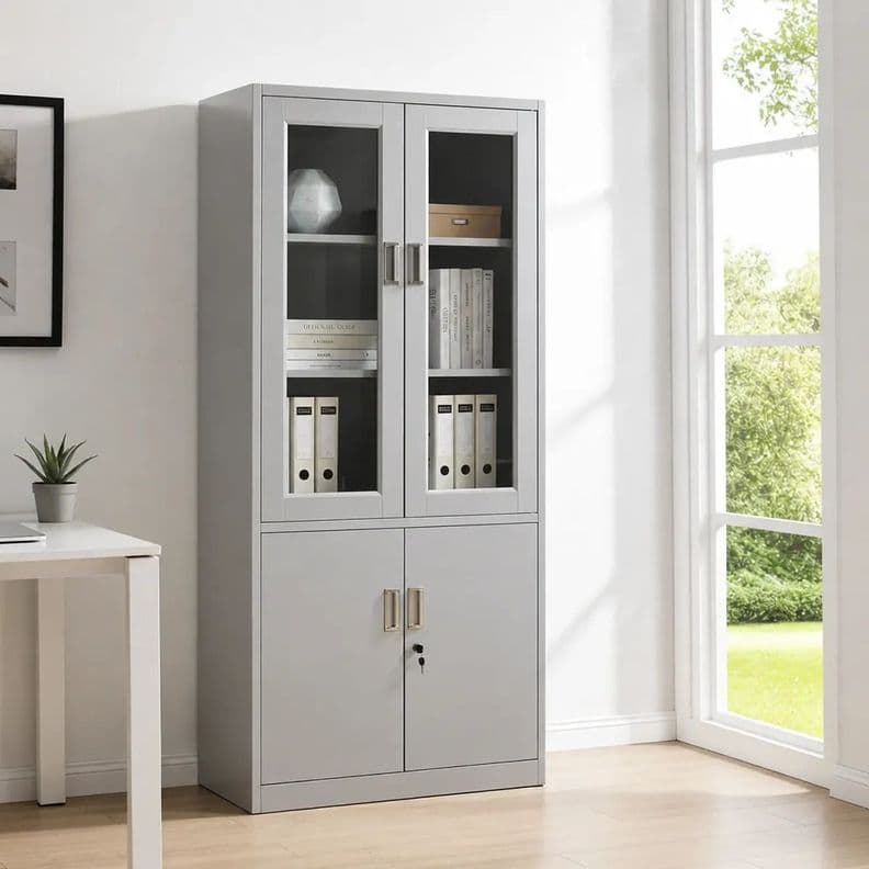 Estante Armario Vitrina 4 Puertas Multiuso
