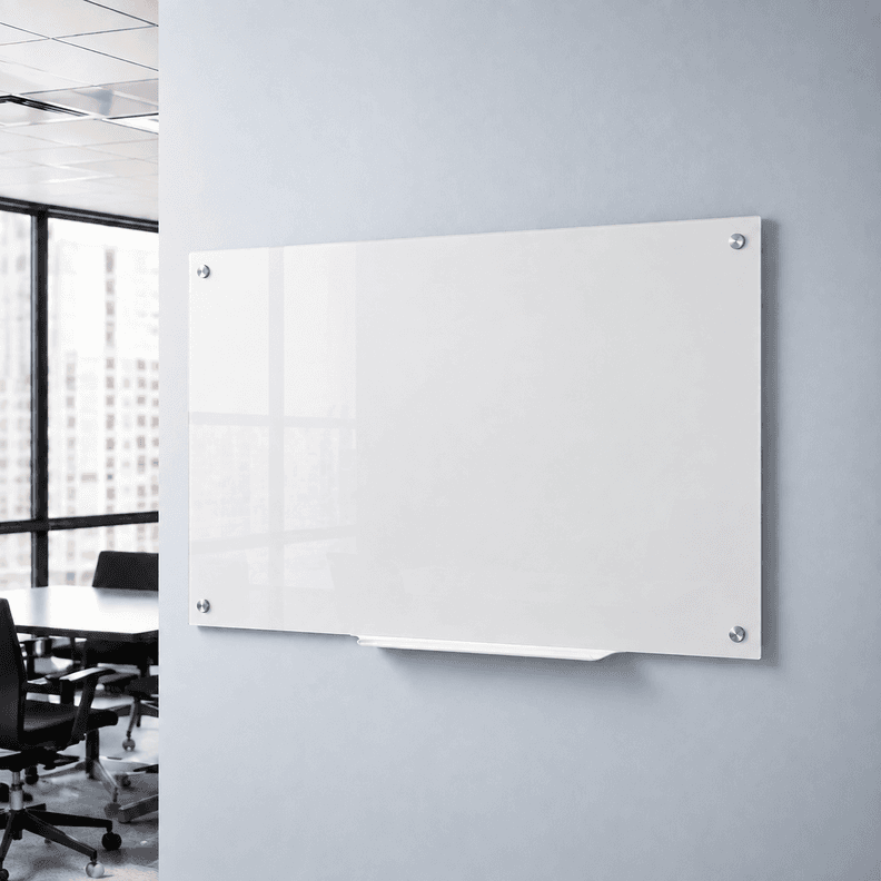 Pizarra Glass Pro VidrioTemplado 120x180cm 4mm Blanco