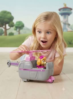 Helicoptero Skye Paw Patrol Con Figura Juguetes Ninas