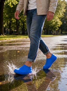 Pack 3 Pares Fundas Cubre Zapatos Hombre Impermeable Silicona Antideslizante Surtidas 32-34