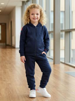 Pack 2 Conjuntos Escolares Buzo Pantalon Y Poleron 100% Algodon Nina Unisex Azul 3 a 16 anos 4