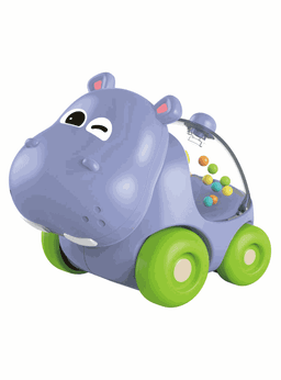 Autos Sonajero Juguete Animales infantiles Ninos Diseno Hipopotamo Amistoso