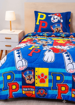 Plumon Reversible Infantil Paw Patrol 1.5 plazas Azul Marino