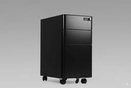 Kardex acero Cala 3 cajones con clave Negro