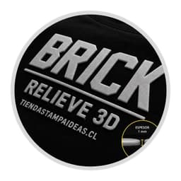 Vinilo Textil 3D Relieve Brick Plateado Lamina 45 X 50 Cm