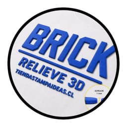 Vinilo Textil 3D Relieve Brick Azul Lamina 45 X 50 Cm