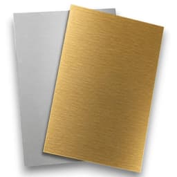 Placa de aluminio Sublimable A4 - Dorado Cepillado 12