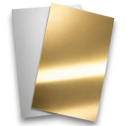 Placa de aluminio Sublimable A4 - Dorado Espejo 1